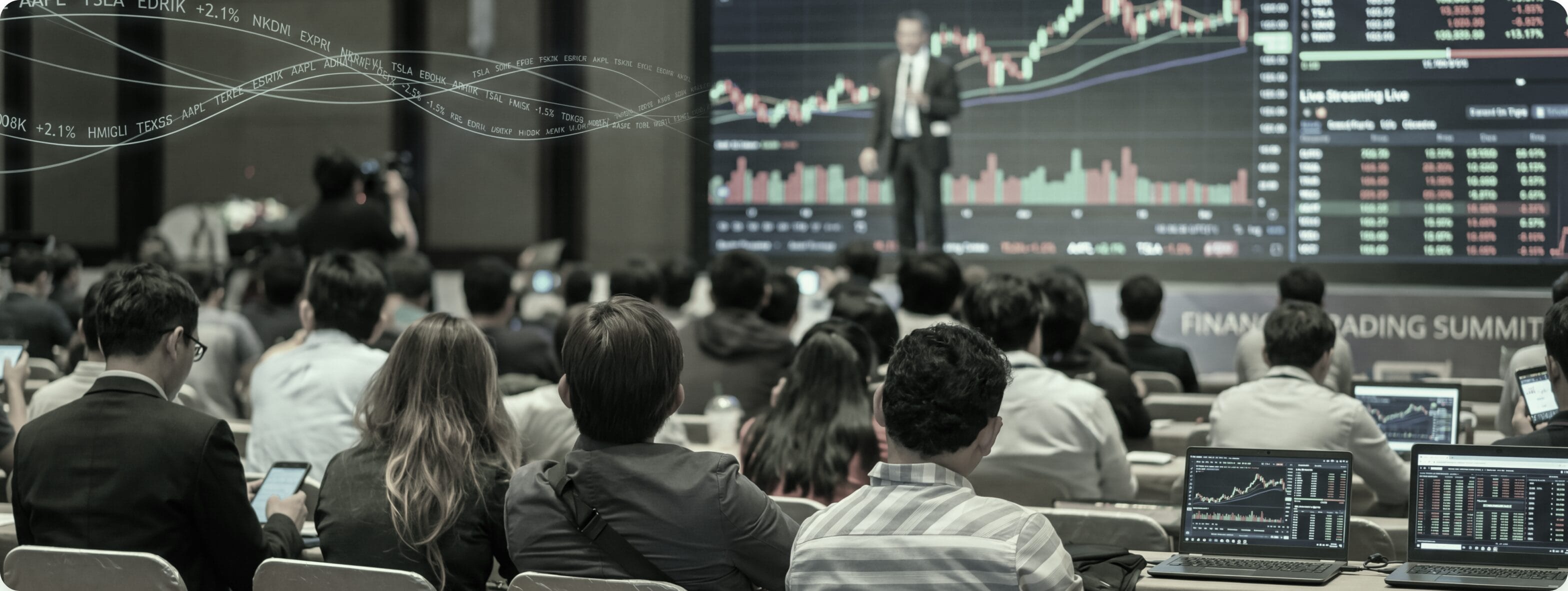 Para peserta pada konferensi puncak trading keuangan CXM